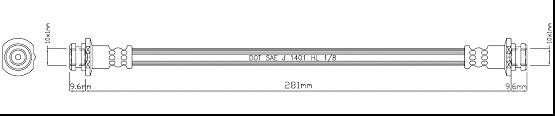 Brake Hose (VBH1133)