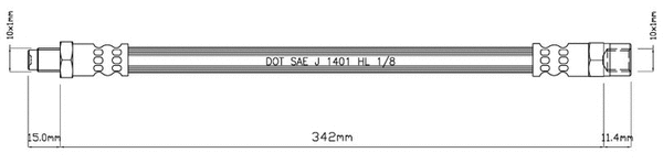 Brake Hose (VBH644)