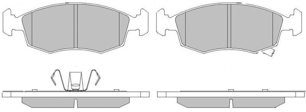 Brake Pad Set, disc brake (LVXL1743)