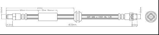 Brake Hose (VBH1142)