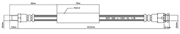 Brake Hose (VBH390)
