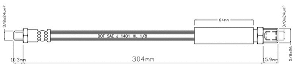 Brake Hose (VBH340)