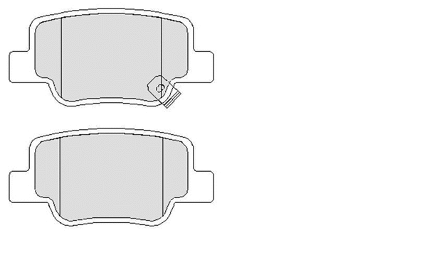 Brake Pad Set, disc brake (LVXL1674)