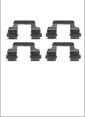 Accessory Kit, disc brake pad (LVMK1102)