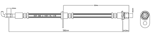Brake Hose (VBH1170)