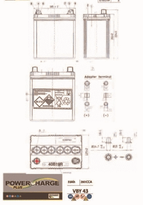 Starter Battery (VBY43)