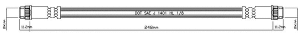 Brake Hose (VBH612)