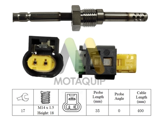 Sensor, exhaust gas temperature (LVET394)