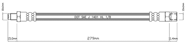 Brake Hose (VBH982)