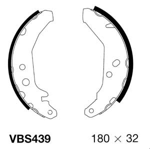 Brake Shoe Set (VBS439)