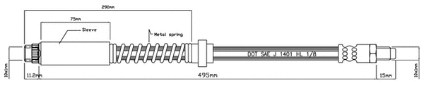 Brake Hose (VBH913)