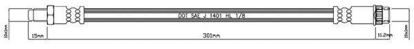 Brake Hose (VBH518)