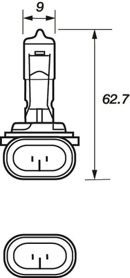 Bulb, front fog light