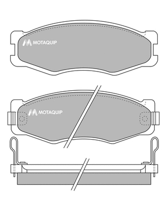 Brake Pad Set, disc brake (LVXL346)