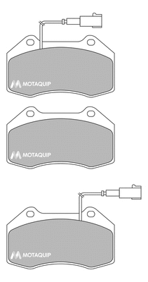 Brake Pad Set, disc brake (LVXL1723)