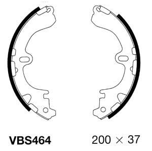 Brake Shoe Set (VBS464)