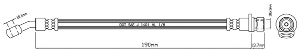 Brake Hose (VBH866)