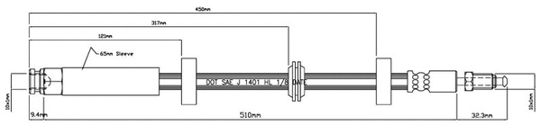 Brake Hose (VBH908)