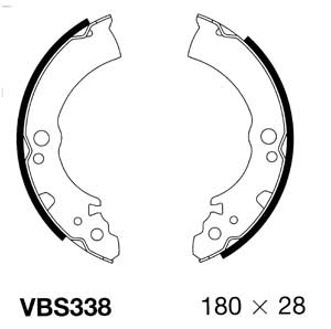 Brake Shoe Set (VBS338)