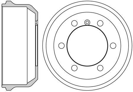 Brake Drum (VBE632)