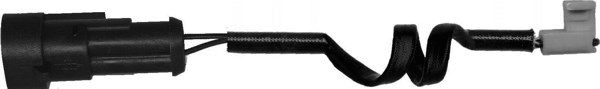 Warning Contact, brake pad wear (LVWS56)