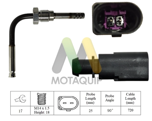 Sensor, exhaust gas temperature (LVET399)