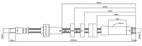 Brake Hose (VBH986)