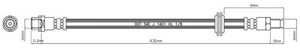 Brake Hose (VBH989)