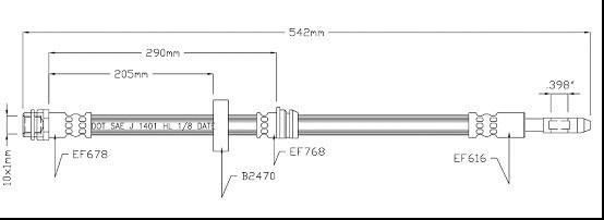 Brake Hose (VBH1081)