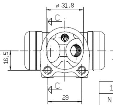 Wheel Brake Cylinder (VWC811)