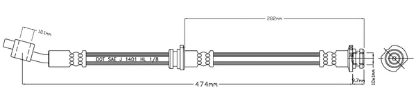 Brake Hose (VBJ631)