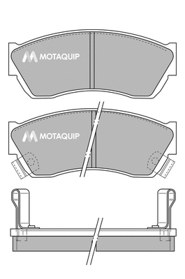 Brake Pad Set, disc brake (LVXL106)