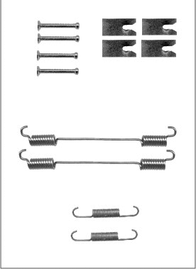 Accessory Kit, brake shoes (LVMK1131)