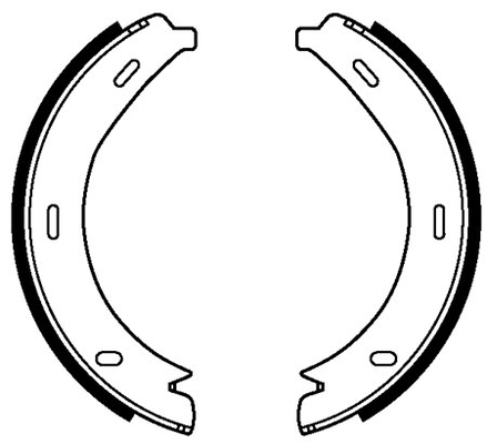 Brake Shoe Set, parking brake (VBS712)