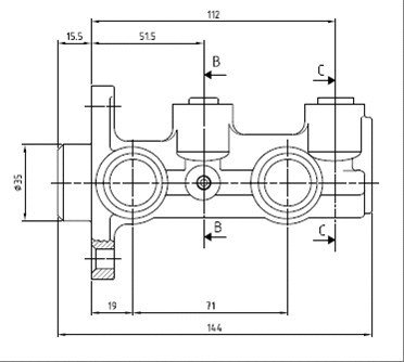 Brake Master Cylinder (VMC240)