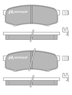 Brake Pad Set, disc brake (LVXL131)