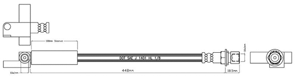 Brake Hose (VBH860)