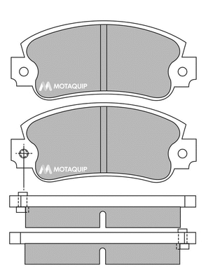 Brake Pad Set, disc brake (LVXL324)