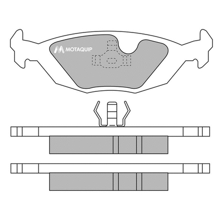 Brake Pad Set, disc brake (LVXL579)