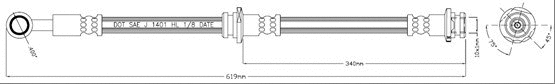 Brake Hose (VBJ629)