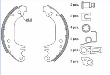 Brake Shoe Set (VBS315)