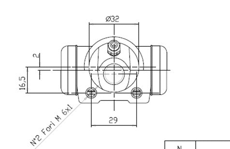 Wheel Brake Cylinder (VWC818)