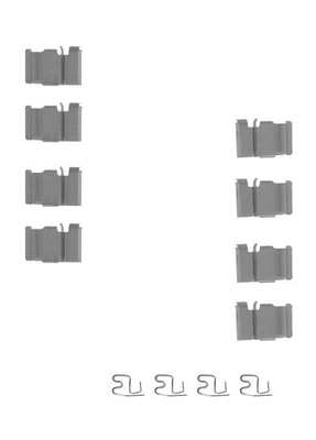 Accessory Kit, disc brake pad (VMK966)