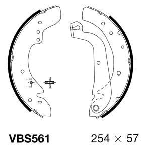 Brake Shoe Set (VBS561)