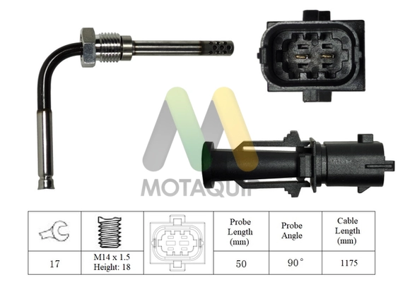 Sensor, exhaust gas temperature (LVET412)