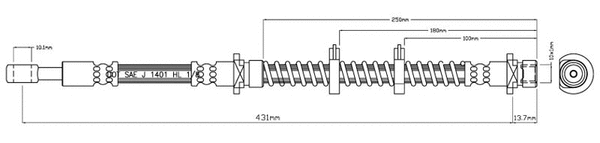 Brake Hose (VBJ223)