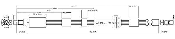 Brake Hose (VBH1200)