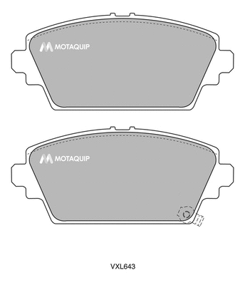 Brake Pad Set, disc brake (LVXL643)