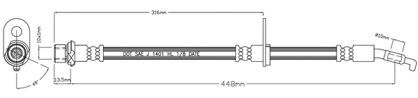 Brake Hose (VBJ186)