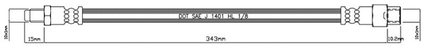 Brake Hose (VBH448)